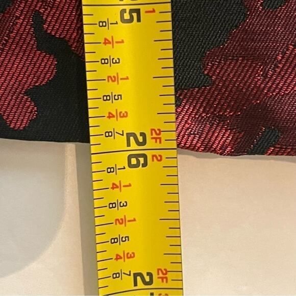 Cheryl Nash Black W Raised Metallic Red Party Event Jacket Blazer NWOT Size S - Picture 13 of 13